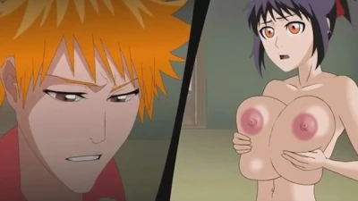 Drawn Hentai - Bleach Porn Senna Takes Care of Ichigos Boner