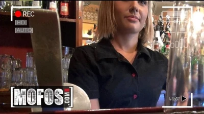 MOFOS - Bombshell Blonde Barmaid Rihanna Samuel Spreads her Legs for a Quick Bucks, Gets Pounded